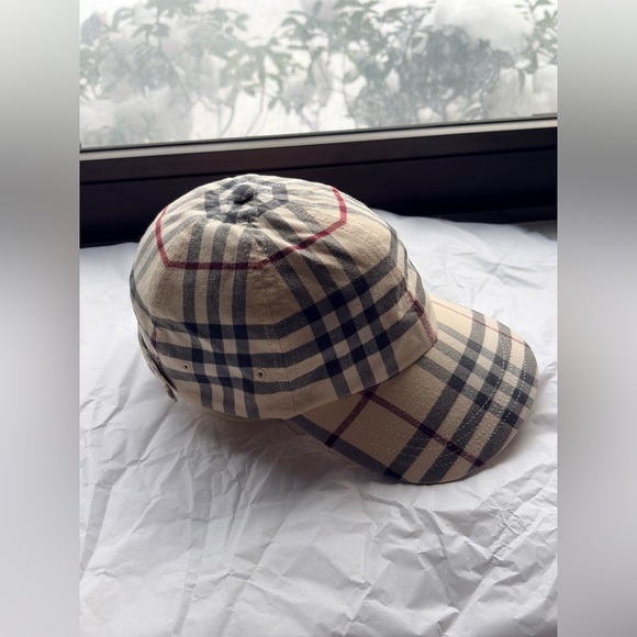 Burberry vintage check baseball cap color stone size large brand new UNISEX - Picture 2 of 10